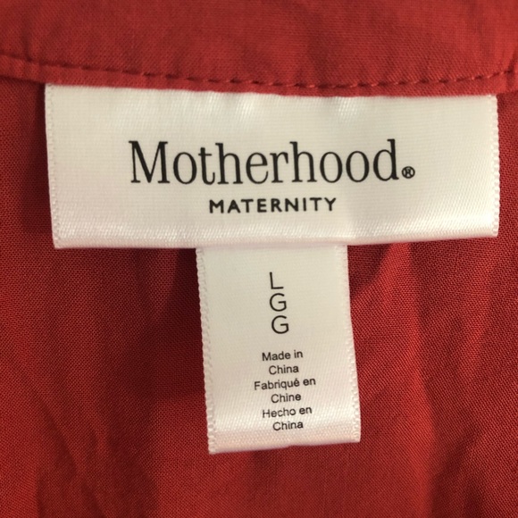 Motherhood women’s red/ orange top size LGG - Picture 3 of 9
